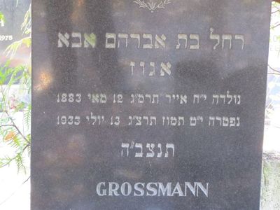 Grossmann Ogus Rachel
Maiden name not clear
