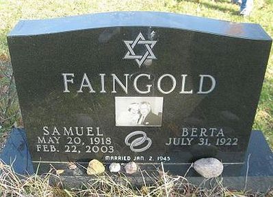 Faingold Samuil
Evergreen Cemetery 
Lansing
Ingham County
Michigan, USA
