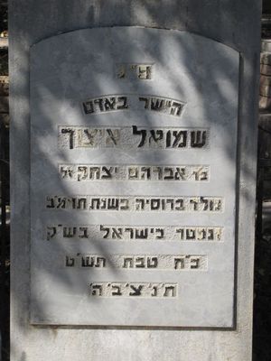 Itzoch Schmuel
K. Tivon cemetery
