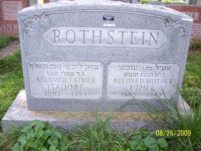 Rothstein Itzhak (Isidor)
Proviso, Cook, Ill; Krno Verin cemetery

