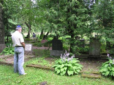 Kamenovski
Juzef Luvistsuk praying at the grave of his grandfather Kamenovsky
